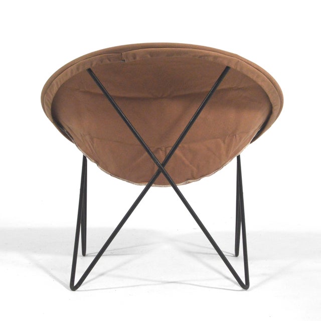 Metal Rare Early Hedstrom Iron Circle Chair For Sale - Image 7 of 9