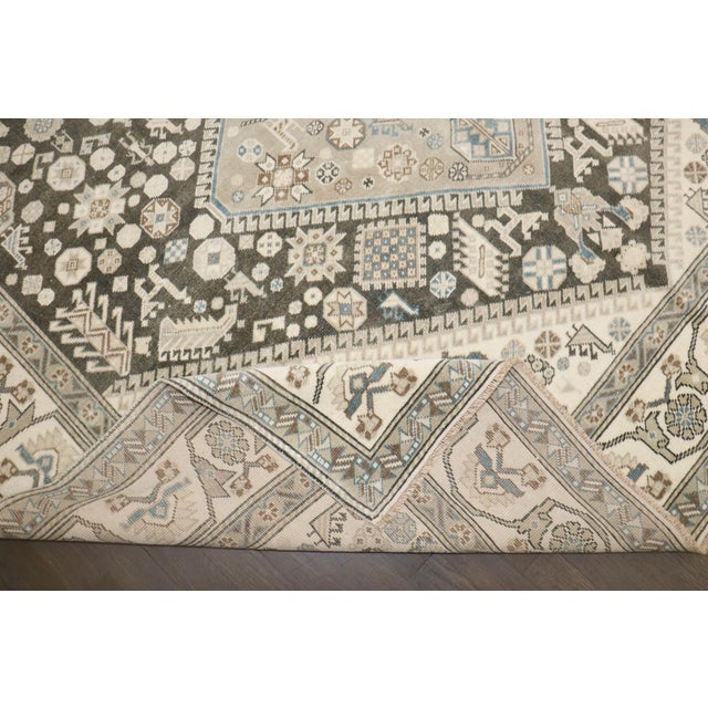 Vintage Persian Geometric Rug no. j5207 For Sale - Image 4 of 10