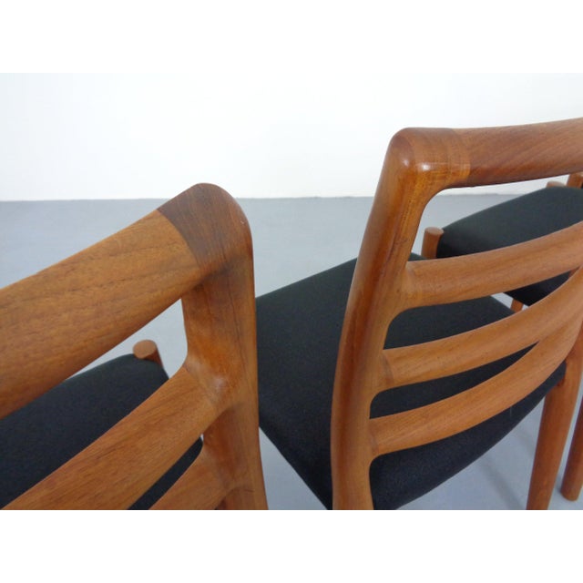 Model 85 Teak Dining Chairs by Niels Otto Møller for J. L. Møllers, 1960s, Set of 6 For Sale - Image 9 of 12