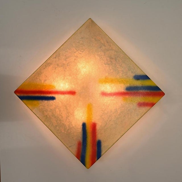 Beige Large Pop Art Square Cocoon Wall or Ceiling Light by Castiglioni for Flos, Italy, 1960s For Sale - Image 8 of 13