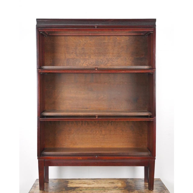 Antique Lundstrom Barrister Bookcase For Sale - Image 4 of 14