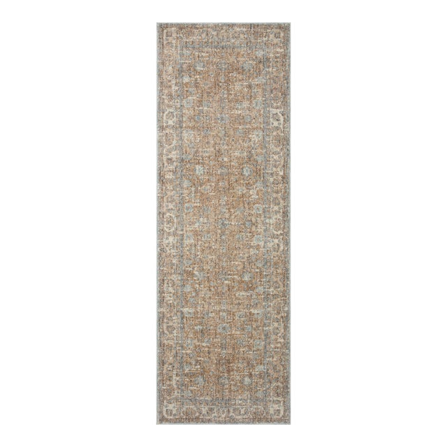 Angela Rose x Loloi Blake Rug Sand / Sky 2'-7" x 8'-0" Runner Rug For Sale