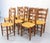 French Straw and Elm Chairs, Late 19th Century, Set of 8 For Sale - Image 4 of 18