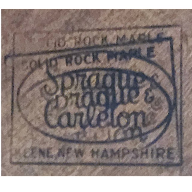 This is solid rock maple from Sprague and Carleton furniture of New Hampshire. It's stamped on the piece- I totally...