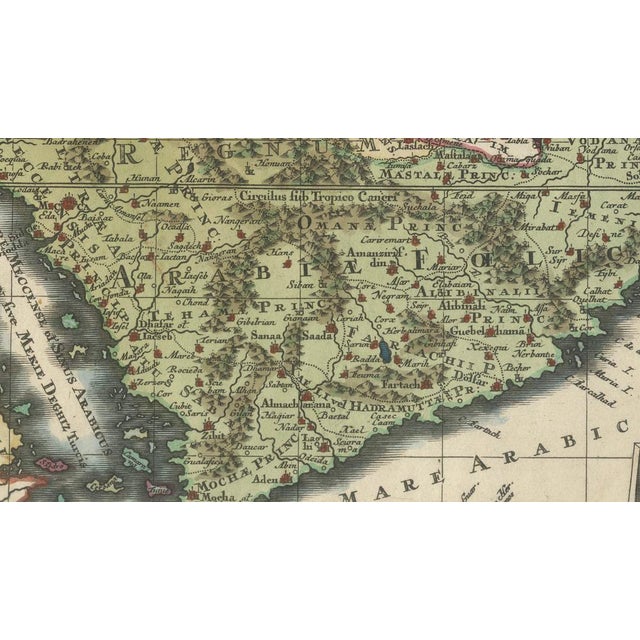 Black Antique Map of the Ottoman Empire from Matthäus Seutter, 1740 For Sale - Image 8 of 12