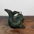 Small Japanese Fish Ikebana Hanging Vase in Patinated Bronze, 1950s For Sale - Image 10 of 17