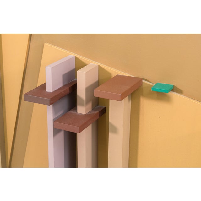 Brown David Barr - Structuralist Relief No. 151, 1978 Signed Postmodern Wall Sculpture For Sale - Image 8 of 9