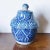 Antique Blue and White Lidded Pottery Jar For Sale - Image 9 of 9