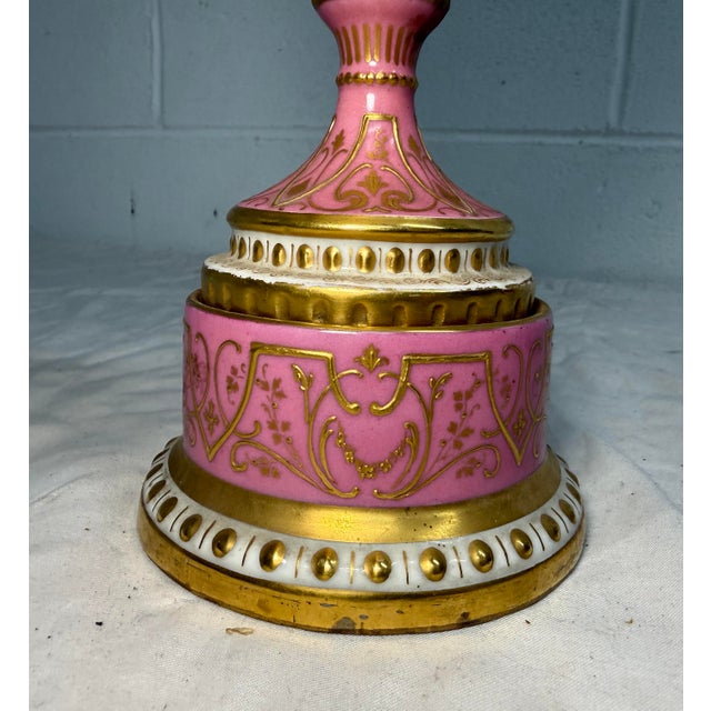 Rare Antique 19th Century Royal Vienna German Hand Painted Porcelain Urn Vase For Sale - Image 11 of 18
