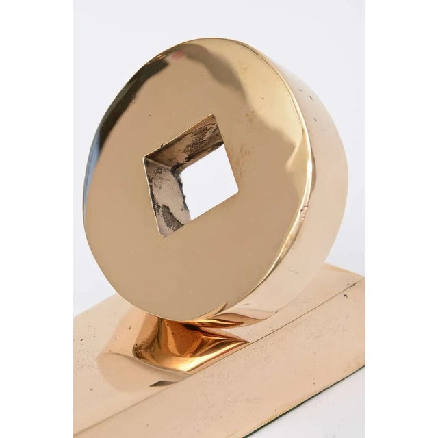 1960s Vintage French Cast Polished Bronze Jean Arp Style Table Sculpture, For Sale - Image 5 of 11