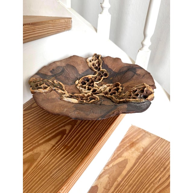 Ceramic Large Danish Brutalist Stoneware Bowl by Bodil Marie Nielsen, 1970s For Sale - Image 7 of 8