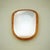 Vintage Organic Wall Mirror with Wood-Veneered Panel, 1960s For Sale - Image 6 of 8