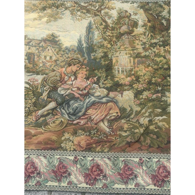 French Aubusson Jacquard Tapestry, 1960s For Sale - Image 15 of 18