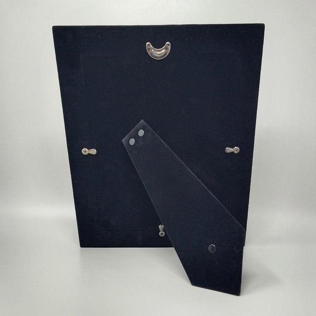 Silver-Plated and Glass Photo Frame, Italy, 1970s For Sale - Image 4 of 7