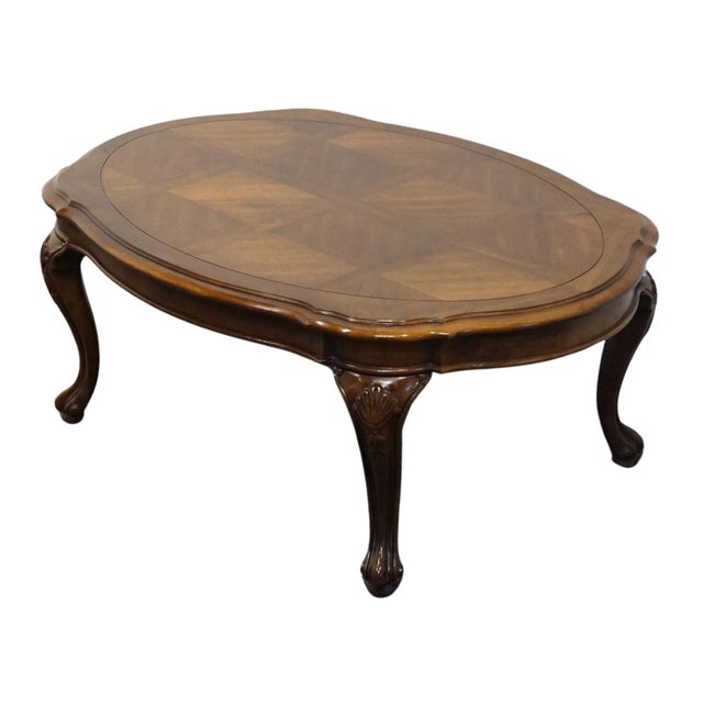 CENTURY FURNITURE Chardeau Collection French Provincial 42" Oval Accent Coffee Table 17.25" High 42.5" Wide 30.5" Deep We...