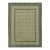 Rug & Kilim’s Art Nouveau Inspired Rug With Geometric Design in Sage Green & Beige For Sale