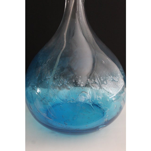 Mid 20th Century Seguso Style Hand Blown Murano Lamps - a Pair For Sale - Image 11 of 16