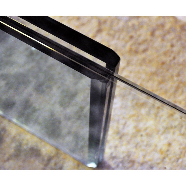 1980s Vintage Italian Glass Burano 183 Coffee Table by Hiroyuki Toyoda for Simon Gavina, 1981 For Sale - Image 5 of 6