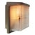 Metal Vintage French Industrial Beige and Brown Aluminium and Pressed Glass Wall Light from Holophane For Sale - Image 7 of 9