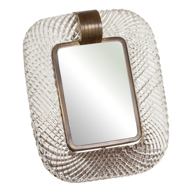 Italian Venetian Glass Photograph Frame attributed to Paolo Venini for Venini, 1950s For Sale