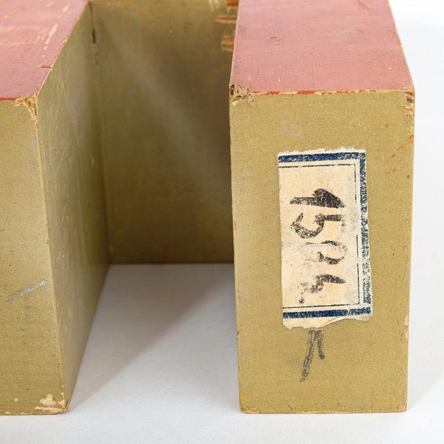 Red Vintage Wooden Letter H, 1990s For Sale - Image 8 of 10