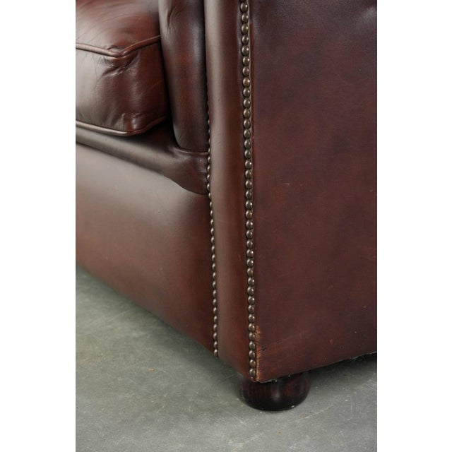 Chesterfield Club Chair in Cowhide For Sale - Image 14 of 15