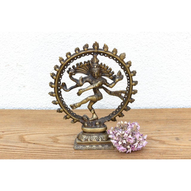 This Vintage 9.5-inch-tall sculpture captures one of the most celebrated and complex allegories in South Asian sacred art:...