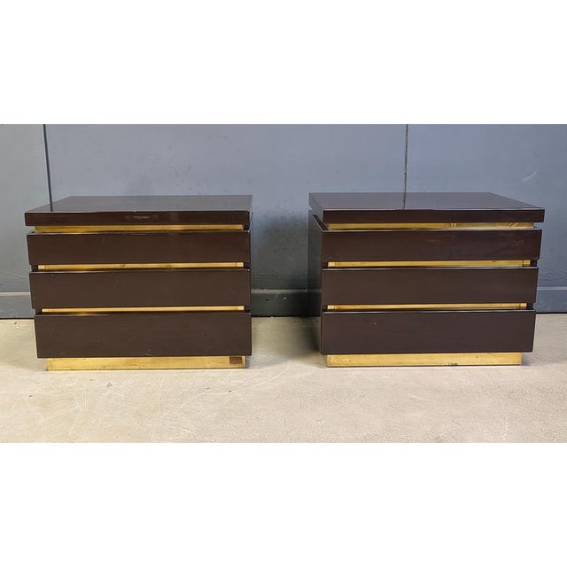 Bedside Cabinets from Jean Claude Mahey, 1970s, Set of 2 For Sale - Image 10 of 12