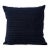 Vintage Homespun Pillow Cover – Navy Blue Woven Cotton For Sale