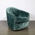 Mid-Century Milo Baughman Swivel Tilt Club Chair W/ Brass Base in Smoked Emerald For Sale - Image 4 of 9