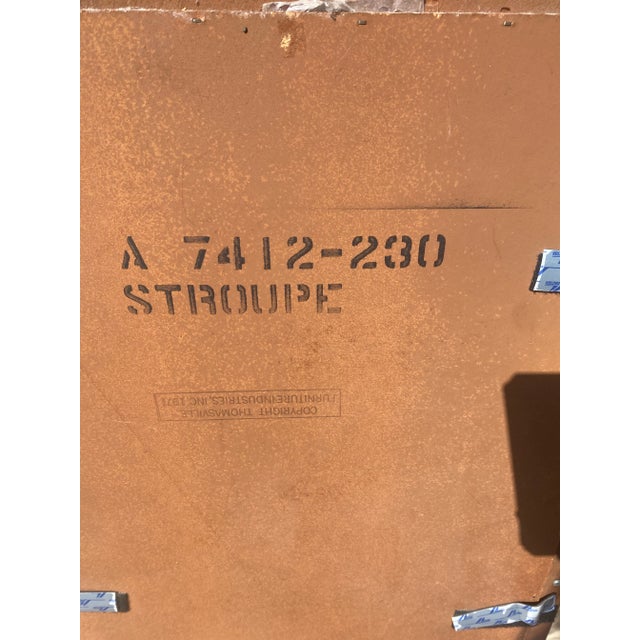 1970s Vintage 1970s Thomasville Furniture Wood Mid-Century Modern Mirror For Sale - Image 5 of 11