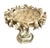 Antique Italian Carved Alabaster Centerpiece With Grape Clusters and Dolphins For Sale - Image 9 of 14