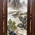 Four-Panel Rosewood Framed Porcelain Plaque Wall Screen, Ink Color Mountain Landscape, Chinoiserie Wall Art Set For Sale - Image 9 of 10