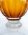 Early 21st Century Murano Amber and Clear Glass Vase or Candleholder For Sale - Image 5 of 10