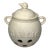 Vintage Cook's Club Ceramic Garlic Keeper With Garlic-Shaped Finial For Sale