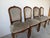 Wood 1970s Italian French Provincial Louis XV-Style Carved Wood & Suede Dining Chairs – Set of 4 For Sale - Image 7 of 12