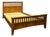Mission Style Quarter Sawn Oak Bed With Slats - Michael's Cherry For Sale