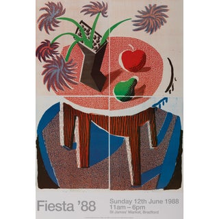 Fiesta 88 Poster attributed to David Hockney, 1988 For Sale
