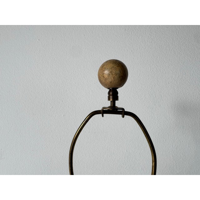 Vintage Organic Handmade Studio Pottery Table Lamp by Adrian/Sold For Sale - Image 4 of 11