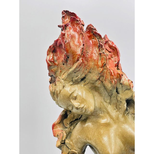 Ira Reines “Fire” Bronze Sculpture, Five Elements Series, Signed & Numbered For Sale - Image 18 of 18