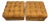 1960s Biscuit Trigger Carmel Ultra Suede Ottomans (Pair)(VINTAGE) For Sale