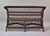 Brown Victorian Wicker Settee With Diamond Lattice Weave For Sale - Image 8 of 12