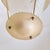 Mid-Century Modern 1950s Italian Tapered Ivory Lacquer + Starburst Glass Lantern Pendant For Sale - Image 3 of 11