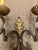 1900s Two-Arm French Wall Sconces With Gold-Leafed Bobeches - Pair For Sale - Image 12 of 15