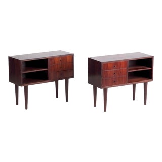 Vintage Danish Rosewood Bedside Tables For Sale