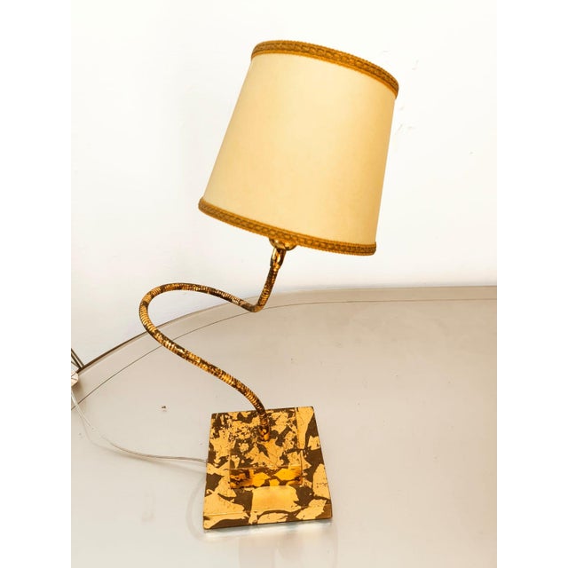 Adjustable Brass Lamp with Parchment For Sale - Image 15 of 18