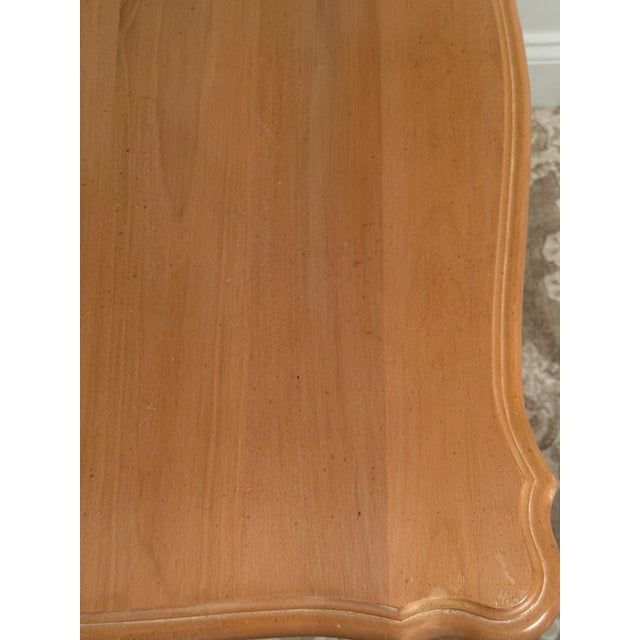 Wood 1990s Ethan Allen Country French Side Table Birchwood W/Maker's Mark For Sale - Image 7 of 16