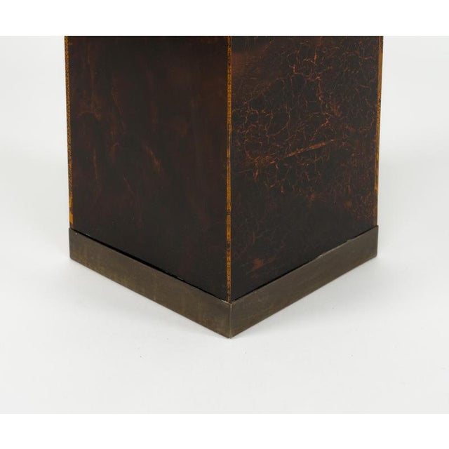 Umbrella Stand in Tortoiseshell Acrylic and Brass from Christian Dior, 1970s For Sale - Image 9 of 12
