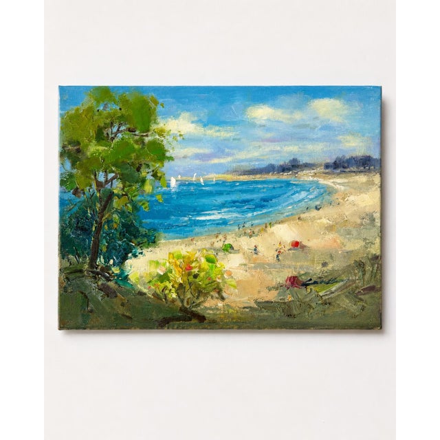 Original impressionist-style oil painting on stretched canvas by Lambdom. Rich palette-knife textures and expressive...