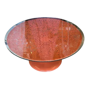 Artistica Seascape Cocktail Table. Coral Patterned.